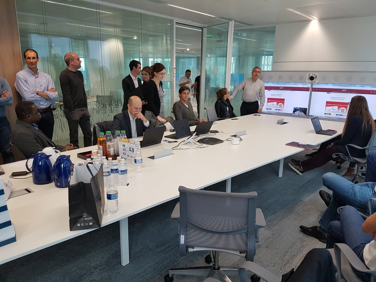 Alban_Jarry's tweet photo. Après une matinée d #axaimhackathon les équipes avancent pour produire des reportings dynamiques avec de la BI.
#digital #transfonum #axa https://t.co/8RvoIlIsXv