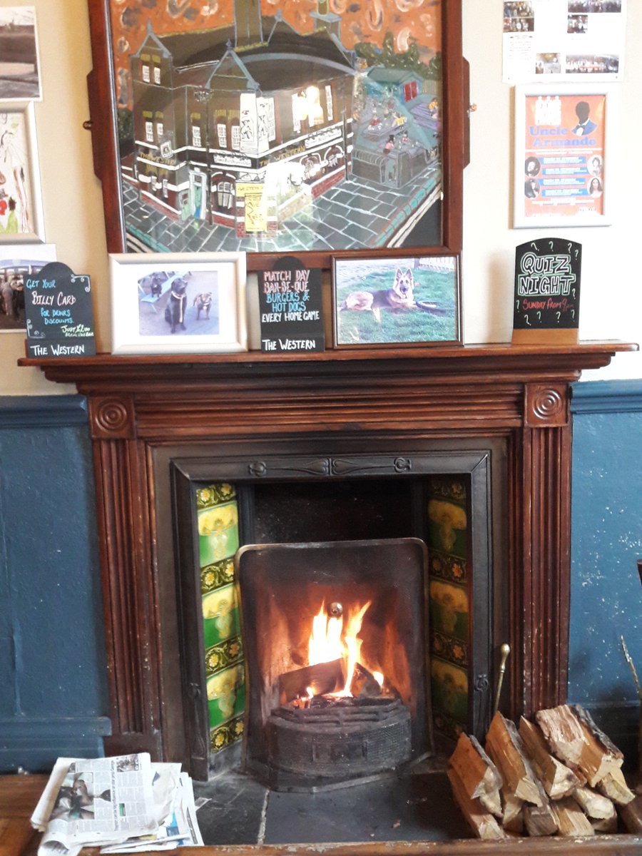 TheWesternPub's tweet photo. Cold, wet and miserable outside, come cheer up with a Steamin Billy beer in front of our fire. https://t.co/41OpQLW4OD