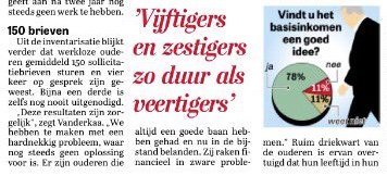 kbo_pcob's tweet photo. De @telegraaf bericht over onze #meldactie #ouderenwerkloosheid. #50plusser profiteert niet v aantrekkende economie. https://t.co/4ZpkvPLpOt https://t.co/JAuCTEDrEf