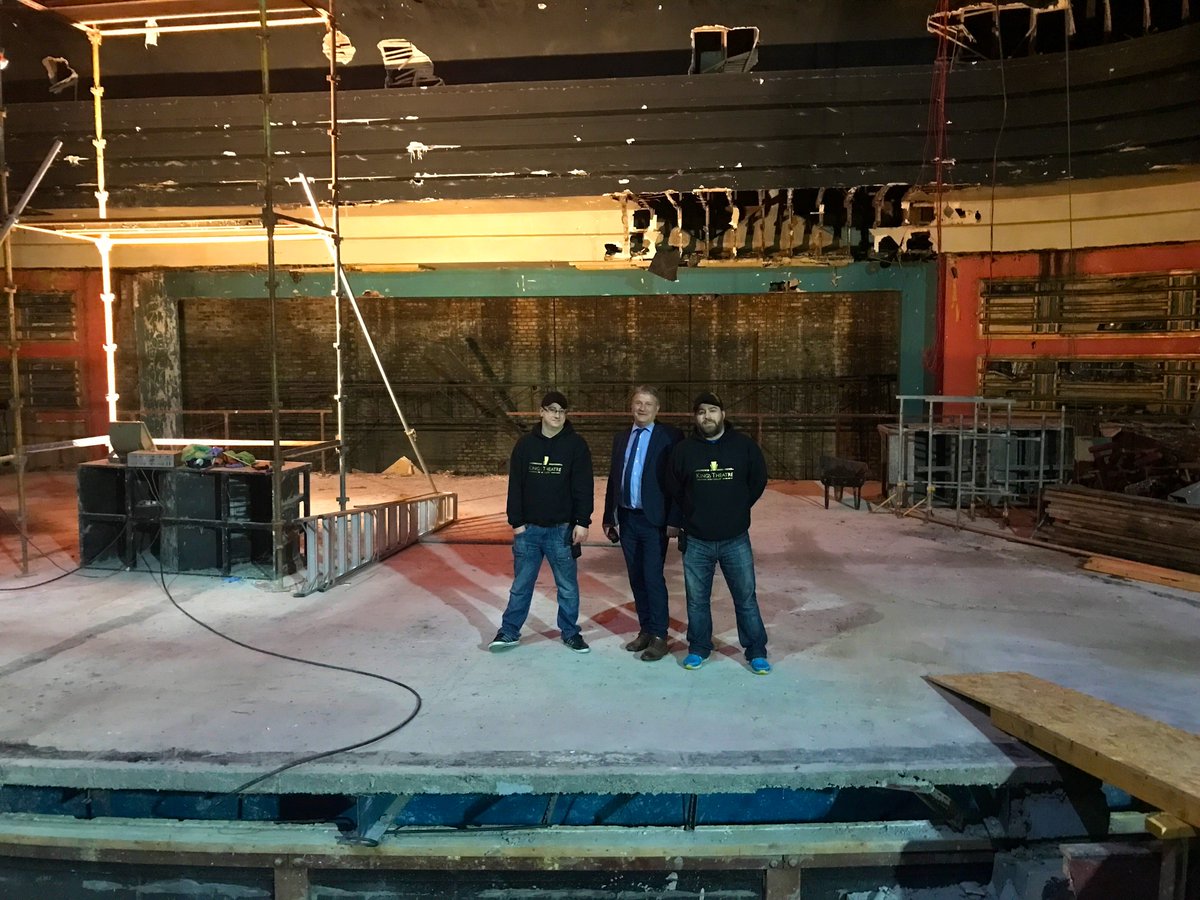 DavidHTorrance's tweet photo. Great to see the progress at my recent visit to the Kings Theatre, who continue to have my on-going support! #MonTheKings @KingsTheatreKDY https://t.co/0cn53xPYJy