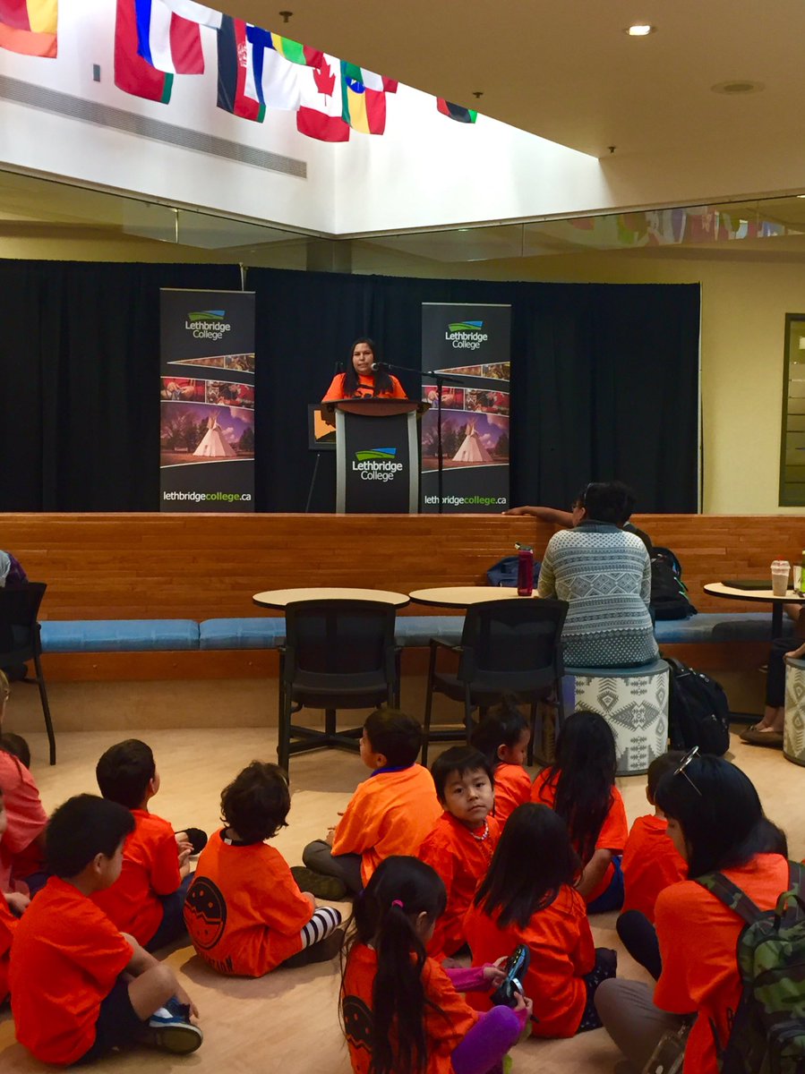 LC Recruiting (@lcrecruiting) on Twitter photo Beautiful ceremony <a href="/LethCollege/">Lethbridge College</a> for the unveiling of the #OrangeShirtDay design to acknowledge that #EveryChildMatters Beautiful ceremony <a href="/LethCollege/">Lethbridge College</a> for the unveiling of the #OrangeShirtDay design to acknowledge that #EveryChildMatters