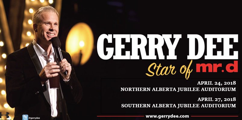 Jubilee_AB's tweet image. ON SALE: Gerry Dee is coming to the Jubilee Auditoria in April - tickets are now available through Ticketmaster.