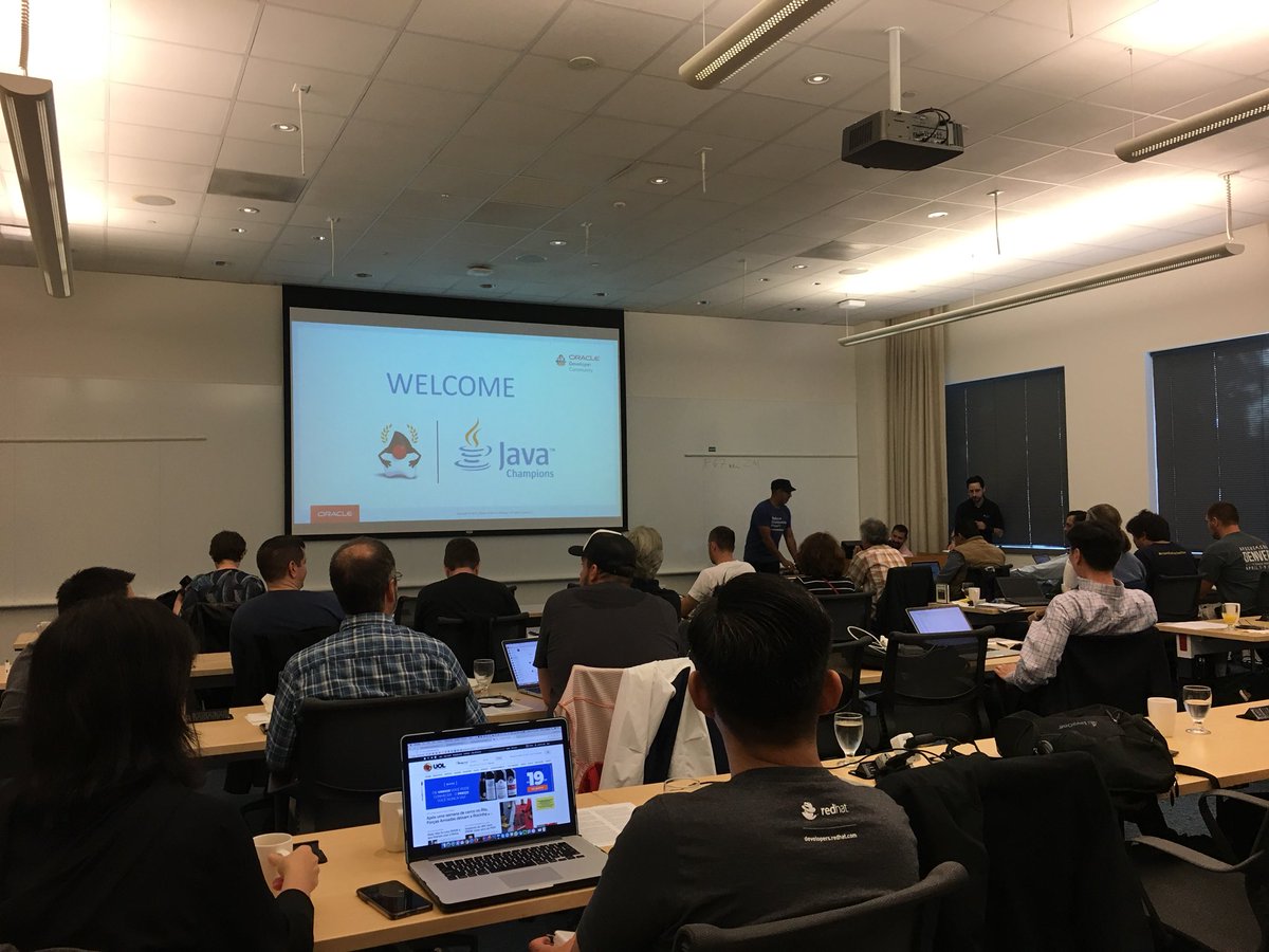 myfear's tweet image. Let the fun begin. #javachampions briefing 🙂