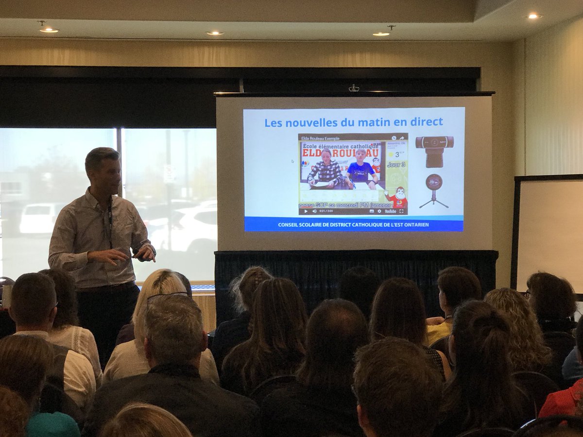 Une télé scolaire... avec un budget de 250$. C’est possible!  Un + pour la construction identitaire! Par <a href="/JeanFrancoDion/">Jean-François Dion</a> #acelf2k17 <a href="/_ACELF/">_ACELF</a>