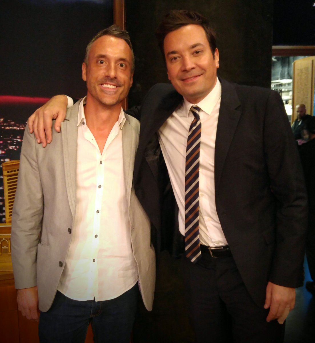 GregAidala's tweet photo. Many thanks to @jimmyfallon for hanging w/ me, my father, Peter &amp; Christy last night. Super FUN! @FallonTonight #twodollarbill #friends #fun https://t.co/ENR7yDOPZy