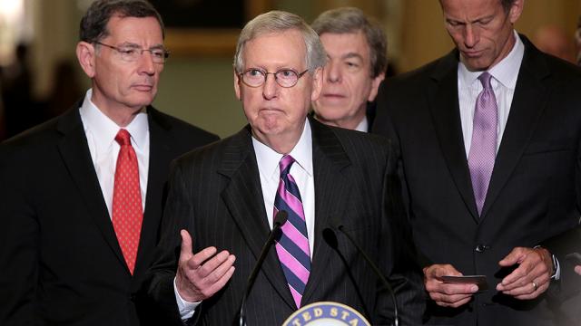 thehill's tweet image. #BREAKING: Senate unveils 2018 budget resolution that would increase deficit by $1.5 trillion hill.cm/7zRegFt