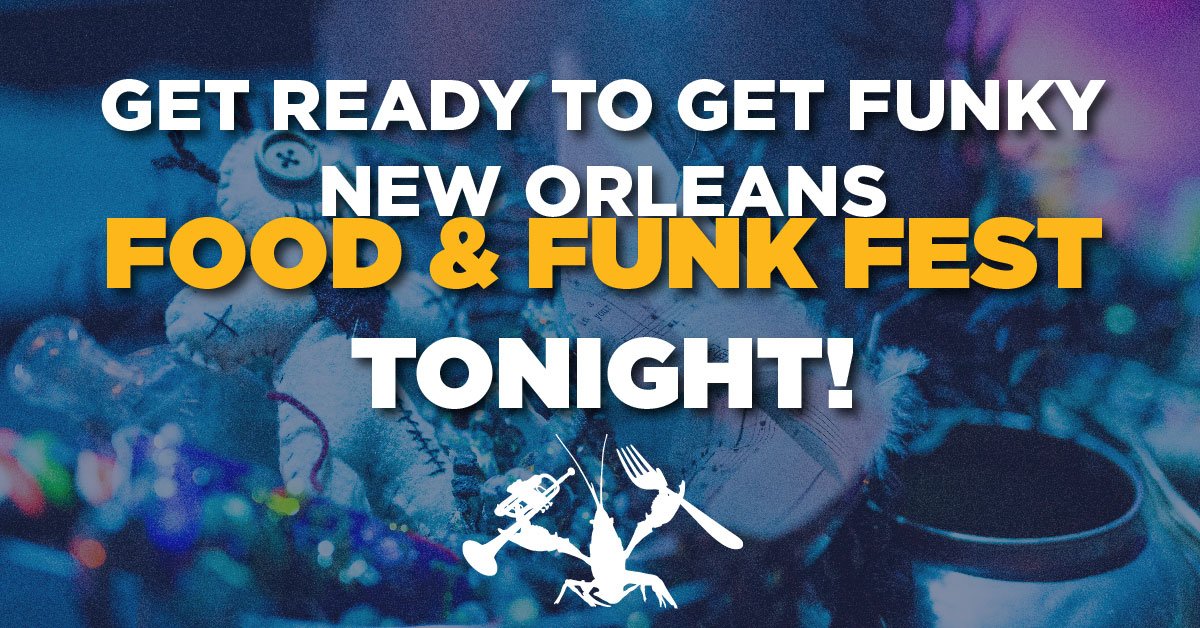 Get ready to get funky tonight! Doors open at 6pm. Haven't got your tickets yet? Get them now! #ItsGOINGNOFF neworleansfoodandfunkfest.com
