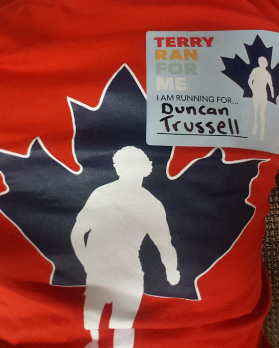 Great Terry Fox run today at school. Terry ran for me, I ran for <a href="/duncantrussell/">Duncan Trussell</a>