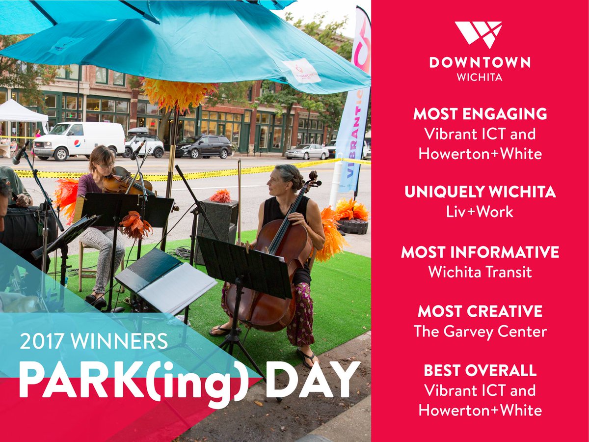 PARK(ing) Day was a vibrant event - did you hear we won a GOLDEN CONE? Thanks to <a href="/knightfdn/">Knight Foundation</a> <a href="/downtownwichita/">Downtown Wichita</a> <a href="/howertonwhite/">Howerton+White</a> for the support!