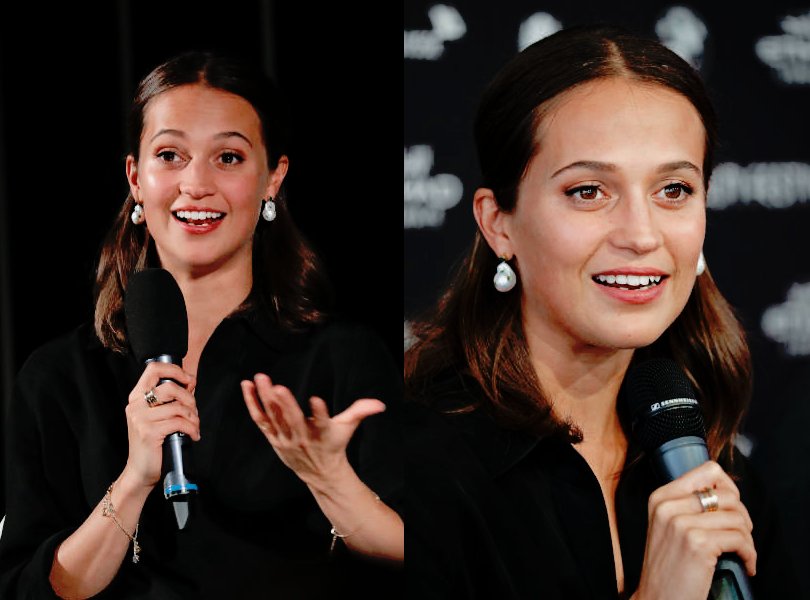 VikanderITALY's tweet photo. #NEW: Alicia Vikander at the ZFF Masters panel at the @zurichfilmfest today ♡ #aliciavikander https://t.co/RIRyPe4iLC