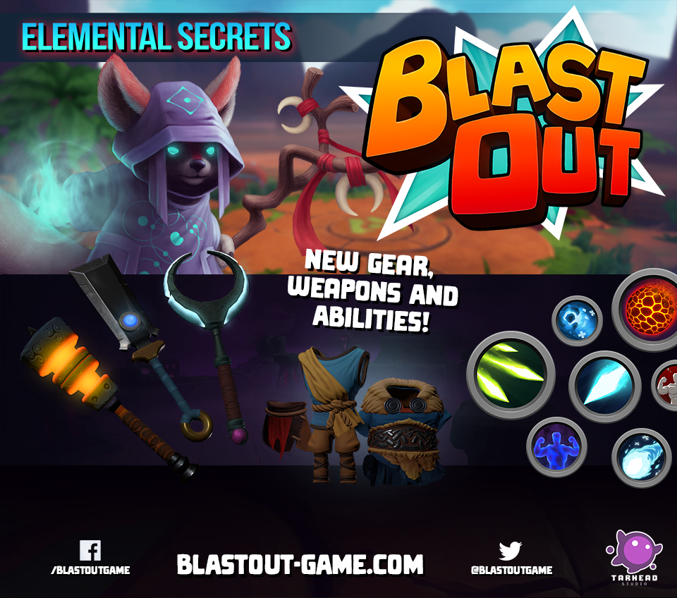 We are happy to tease the first patch for the game: Elemental Secrets! bit.ly/2x2WU2B
#blastoutgame #gamedev #madewithunity