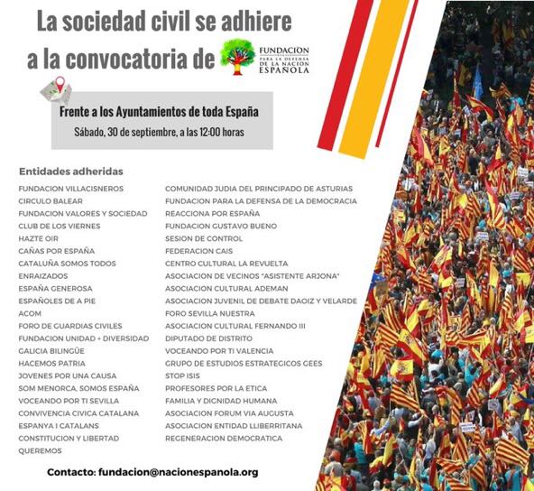 DiputadoDistrit's tweet photo. Mañana 30 será un día histórico: la #SociedadCivil se concentrará motu propio para defender la integridad de España #EspanaSaleALaCalle #DdD https://t.co/ZQnEUewB4t