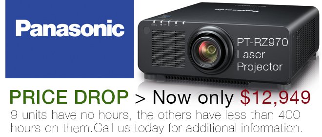 gearsource's tweet image. Have you seen this PRICE DROP yet? @panasonic Laser #Projectors 10ks. Click here to see &amp;gt; (ow.ly/afoZ30ftPRd). #PanasonicProjector