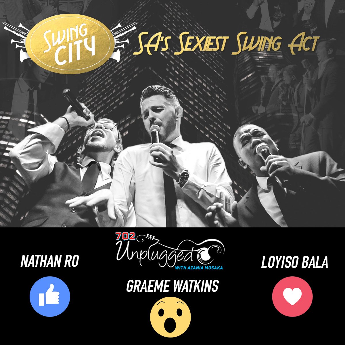 It's almost time for #702Unplugged with <a href="/SwingCityBand/">Swing City</a> You can watch their live performance on our Facebook page: facebook.com/TalkRadio702/