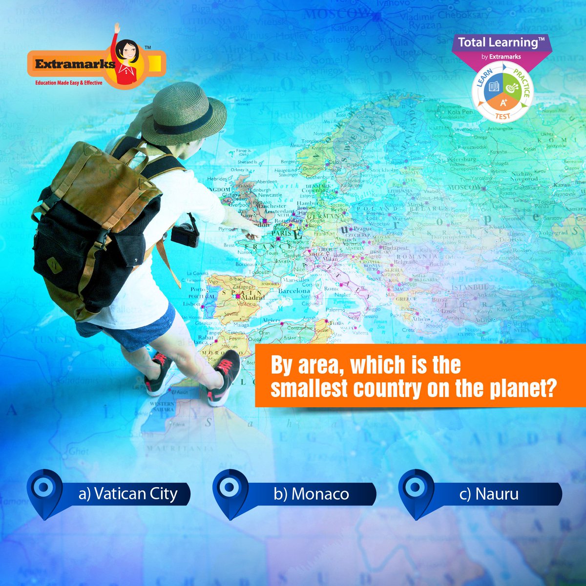 Extramarks's tweet photo. Brush up your Geography and answer in the comment section below. #Extramarks for #TotalLearning https://t.co/AvgICbAXbP