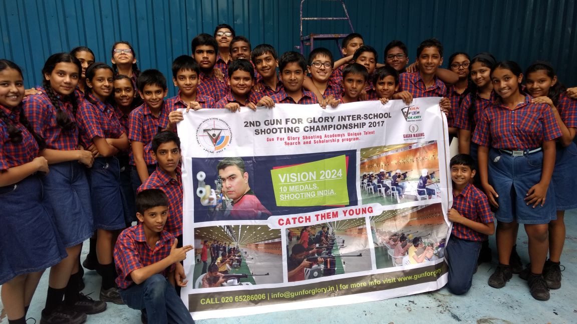 Gun_for_Glory's tweet photo. #TeamGFG successfully completed #TalentSearch for the #GunForGloryShootingChampionship at #RewachandBhojwaniAcademy #Pune
#GFG #GNSPF https://t.co/3sUuyzjWEY