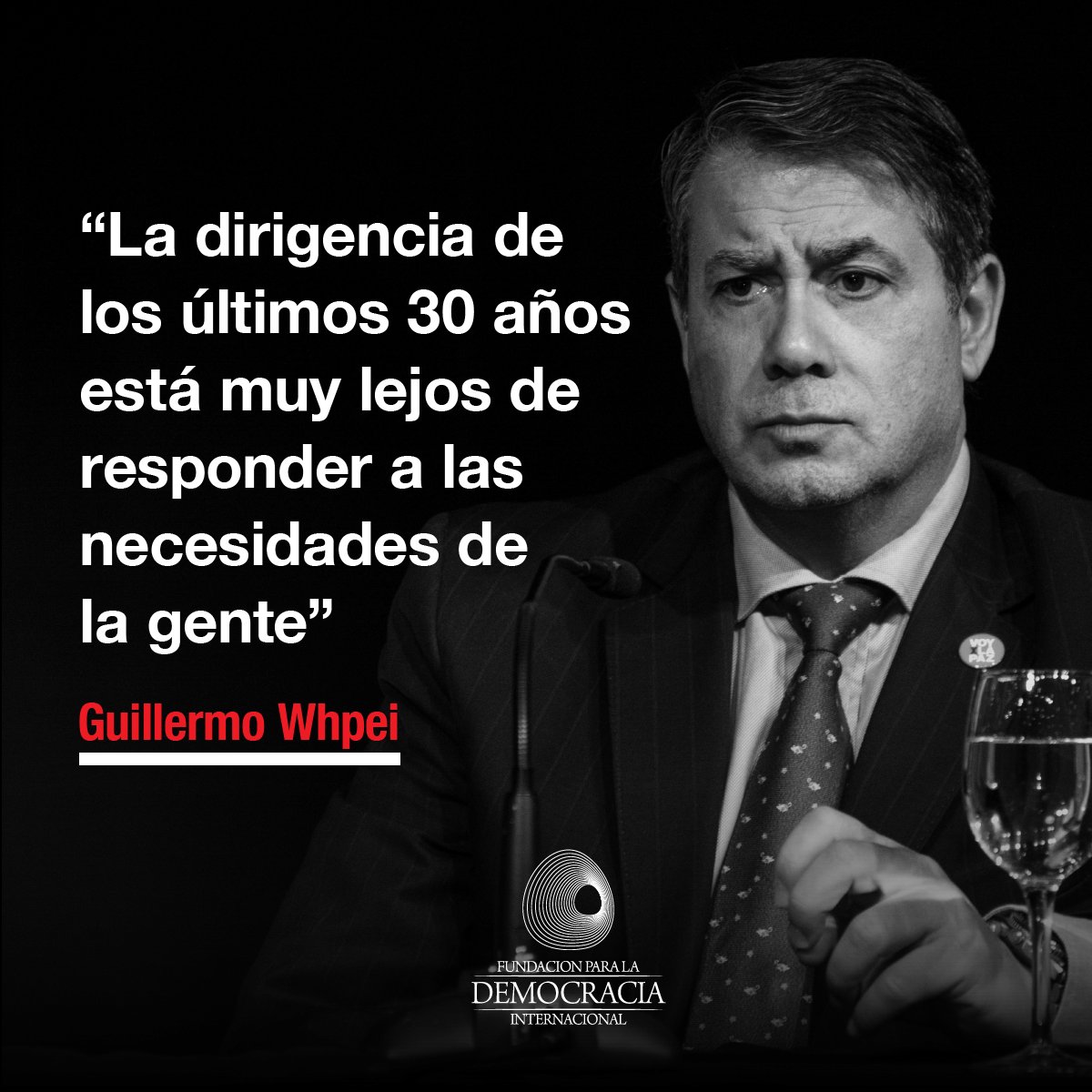 -<a href="/GuillermoWhpei/">Guillermo Whpei</a> habla sobre la #Democracia y la #ConstrucciónDePAZ
Nota completa de Infobae en el siguiente link: bit.ly/2xBtZEI
