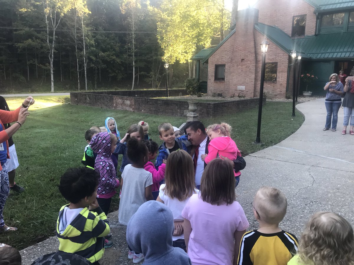 Lots of hugs going around for <a href="/Mr_Brock_Walter/">R. Brock Walter</a> on his last day as Superintendent!! #nothingbetterthankids