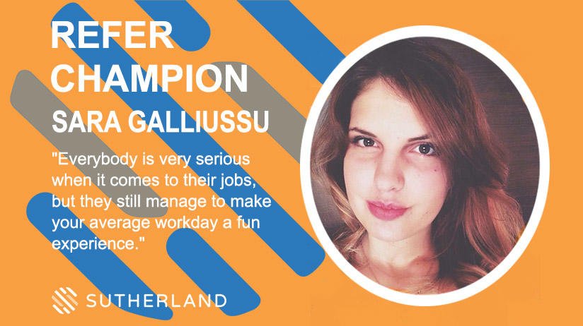 SutherlandHires's tweet photo. Meet Sara, a strong #Sutherland team member and a Refer Champion! See her story here: https://t.co/7gzNY48wve #SutherlandStory https://t.co/Jt6Sc8NVFQ