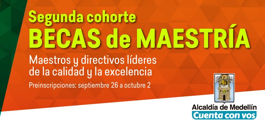 PosgradosIUEF's tweet photo. 📢Profe,Becas de Maestría de la Alcaldía de Medellín y nuestra Maestría en Motricidad-Desarrollo  están en la lista!
https://t.co/OP3fbPgNsP https://t.co/NqLvGRvNjl