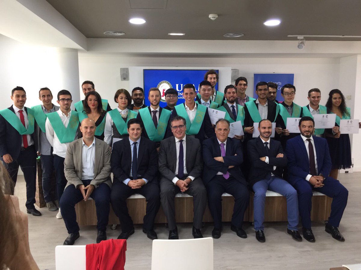 Graduacion de los programas del <a href="/UCAM_Sports_Uni/">UCAM Spanish Sports University</a>  en Madrid con el padrino de honor Javier Tebas, Presidente de <a href="/LaLiga/">LALIGA</a>