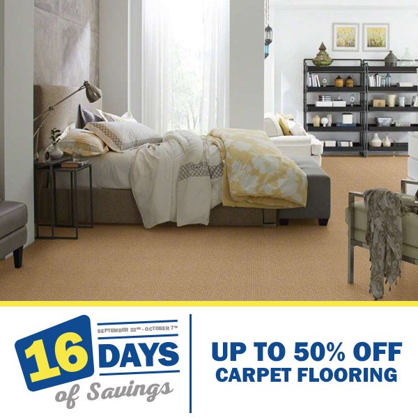 Up to 50% off Carpet Flooring during our 16 Days of Savings!
happyharry.com