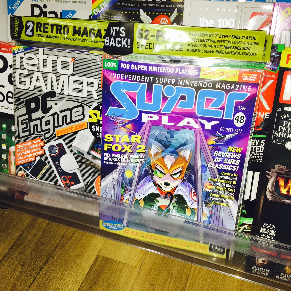 TheMicroLoft's tweet photo. @NintendoUK Grab a copy of #SuperPlay 48 to read all about our hands-on. Bundled with #RetroGamer_Mag 172! Still some issues out there in the wild! https://t.co/6HXYmVF775