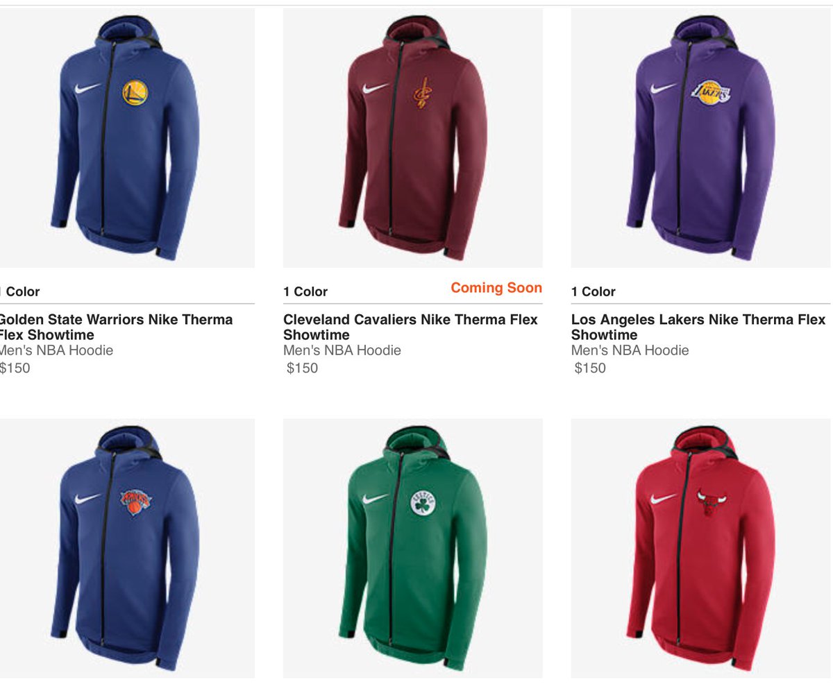 Nike x NBA Therma Flex Showtime Hoodies 