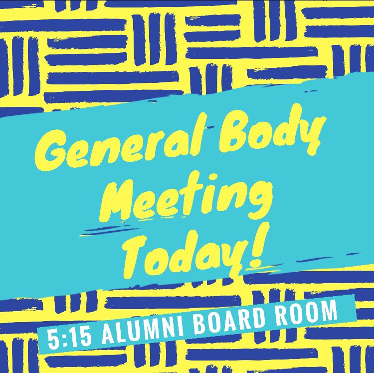 SweetermanVCU's tweet photo. GBM today @ 5:15pm, Alumni Board Room in the Commons. New community projects and volunteer events. Bring a friend ! #StaySweet https://t.co/GhX3SFFSkL