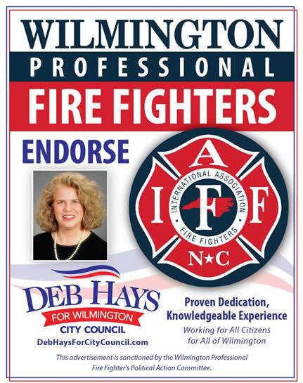 WPFFA is excited to endorse a dedicated leader who will help shape public safety in the Port City! <a href="/DebHHays/">Deb Hays</a>