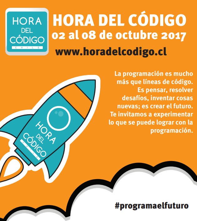 Mineduc's tweet image. ¡Se viene la Hora del Código! Inscribe a tu curso, tu trabajo o comunidad y  #ProgramaElFuturo --&amp;gt; goo.gl/98PQ5v