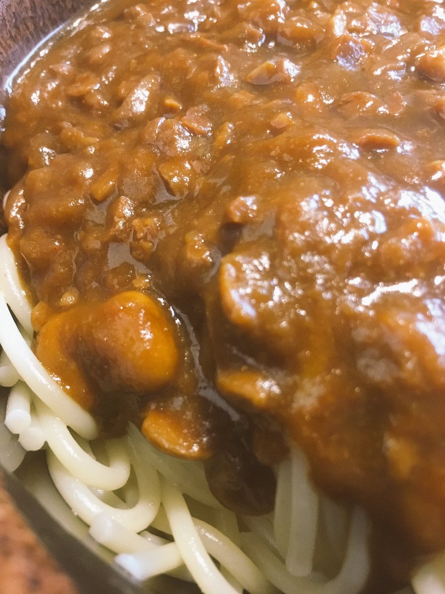 うにぽこ 水戸納豆カレーパスタ