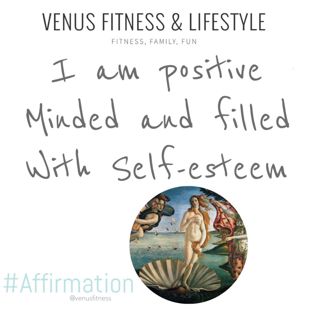 venus_fitness's tweet photo. I am positive minded and filled with self-esteem! #VFAffirmation #2017Goals https://t.co/ZxCgTqEwsX