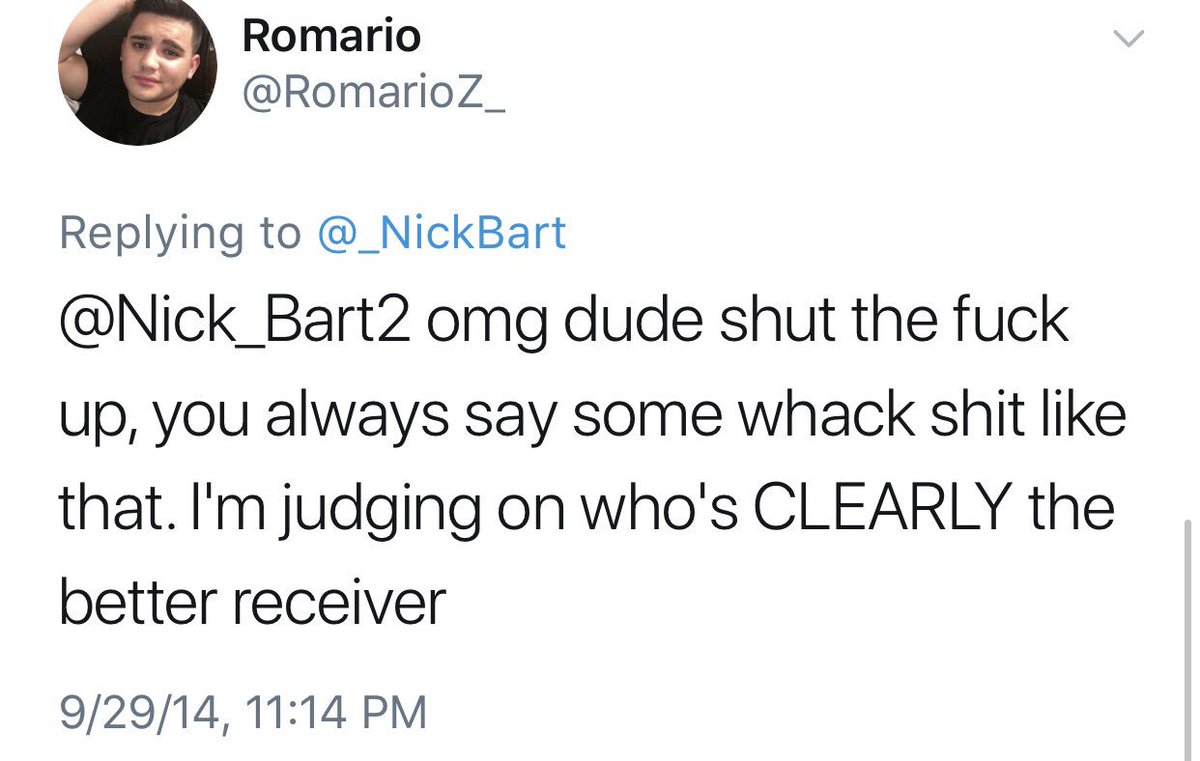 _NickBart's tweet photo. annual reminder @RomarioZ_ https://t.co/UzDw55my4n