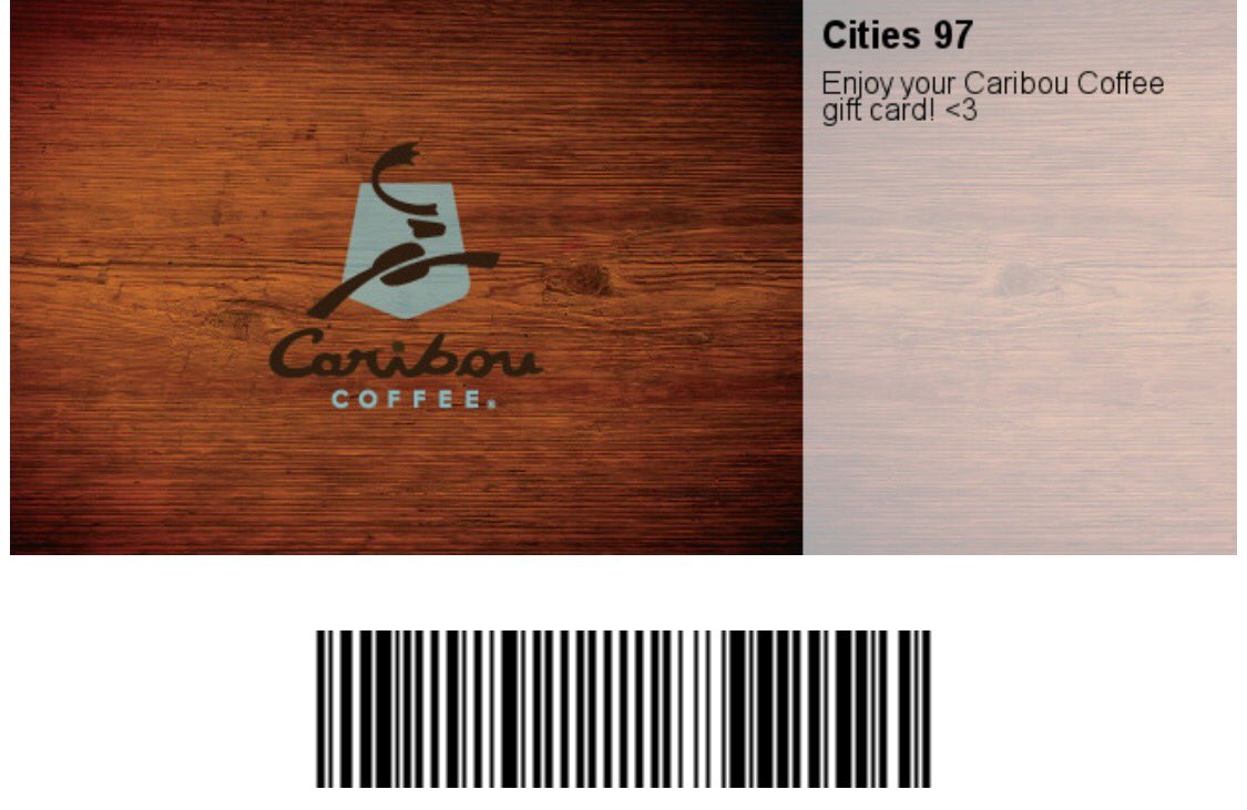 Caribou Coffee Gift Card Balance Check Dealssite Co Cards Maggiano S Little Italy Tori Johnson Johnsonn Twitter
