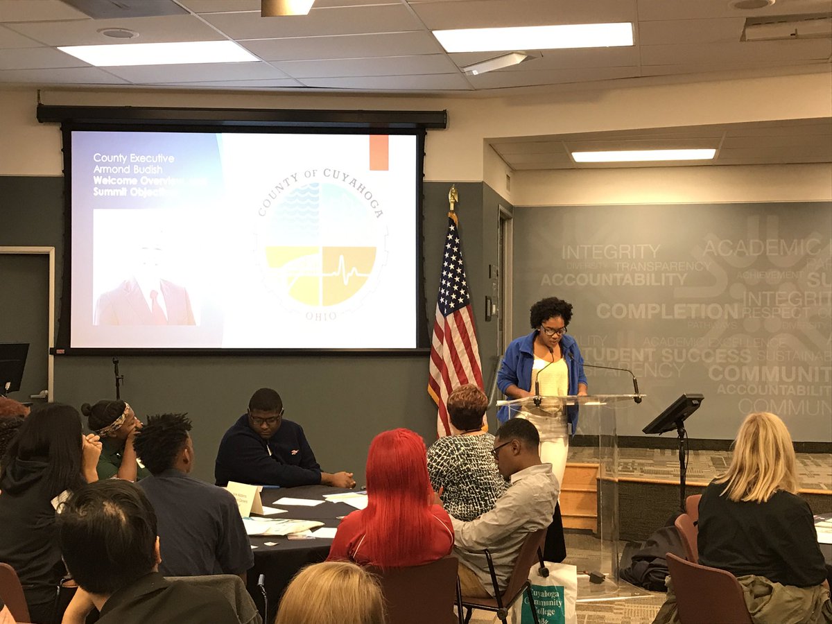 CuyahogaCounty's tweet photo. "Most people give up their right to vote, leaving it up to a small group of people to elect officials that impact ALL of our lives" #YVM2017 https://t.co/w5WsvxqOHw
