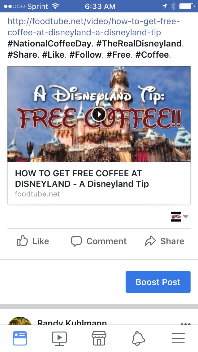 FoodTubeNetwork's tweet photo. #NationalCoffeeDay. #Share. #Like. #Follow. #Disneyland. #Anaheim. #Free. #Coffee. https://t.co/f4gxdGTmvI