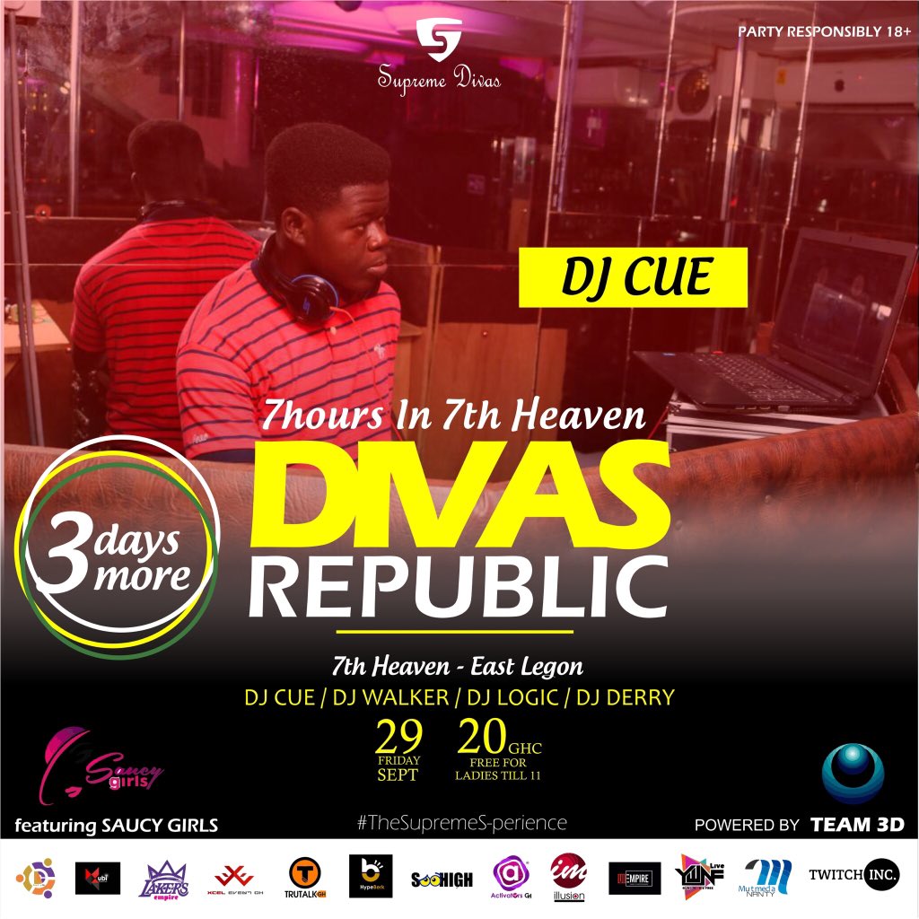 iSupremeOne's tweet photo. Dope DJs for #DivasRepublic 🔥🔥 https://t.co/p2SP3mXZmK