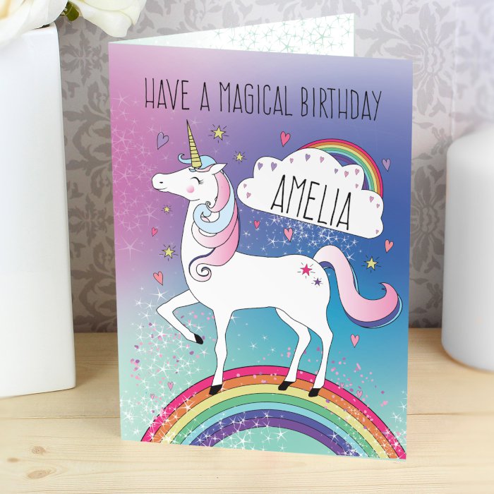 #PERSONALISED #Unicorn Birthday Card
Any name or message
VIEW IT HERE >> personalisethegift.co.uk/personalised-u…

#UKBizHour #nestrt #UKSmallBiz #Tweeturbiz