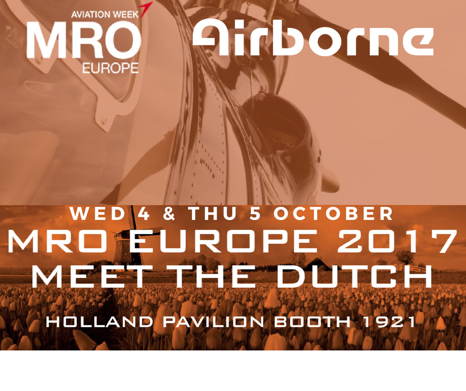 Airborne_com's tweet photo. Looking forward meeting you @AviationWeek #MROEurope in London, co-located with @Helitech_Intl expo @AvWeekEvents #MeetTheDutch Booth 1921 https://t.co/4xQzY7NuEx