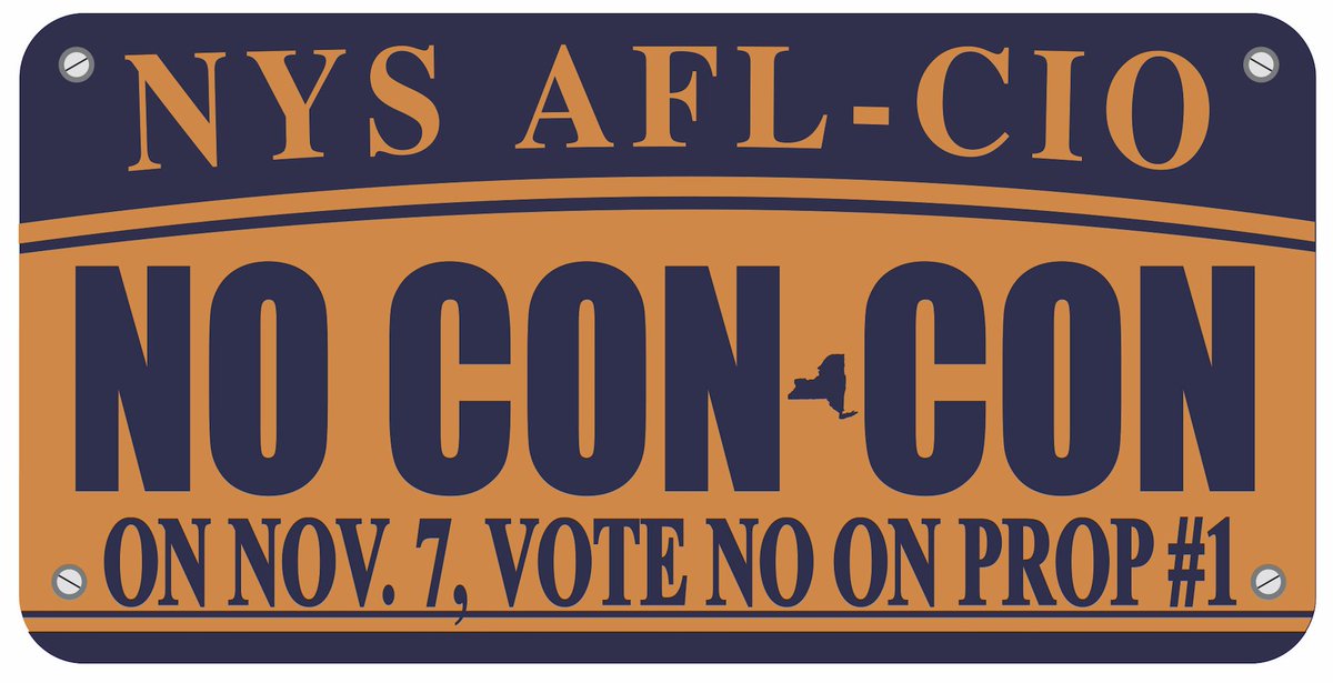CentralLaborNYC's tweet photo. Want a #ConCon, we’ll pay for it: tax increases, or money from critical services like fire, police, or our children’s education. #NoConCon https://t.co/k5PDeX0noW