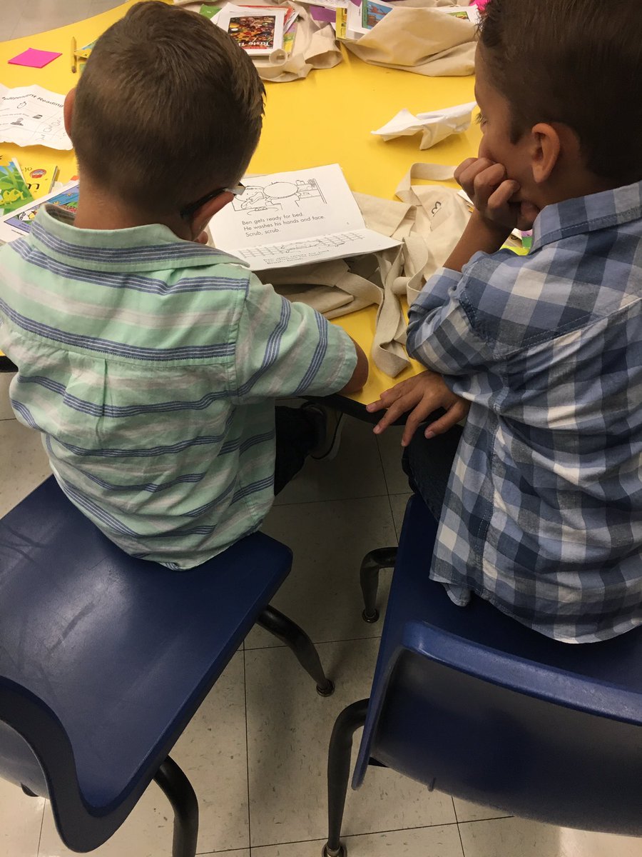 LGS_Cerwinski's tweet photo. Partner reading in first grade. https://t.co/aUXMl2rkrI