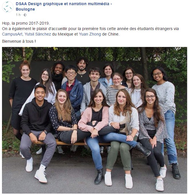 art_campus's tweet photo. Le DSAA Design graphique et narration multimédia - Boulogne @multi_prevert accueille ses premiers étudiants CampusArt @CampusFrance #CampusArt https://t.co/E9yc9UR0oA