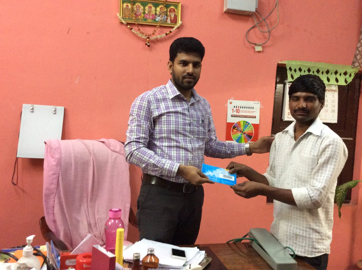 chava_raj's tweet photo. @narendramodi @ncbn sir truly inspired by your idea PMJJBY AND PMSBY insurances given to my staff https://t.co/J1Ihh4RFQl