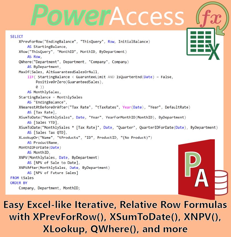 PowerAccessDB's tweet image. #PowerAccess&PowerSQL Server bring #PowerSQL 2 #MSAccess&#SQLServer 4 easy #Excel-like PrevRow-based formulas,1000x faster & 20x less #SQL