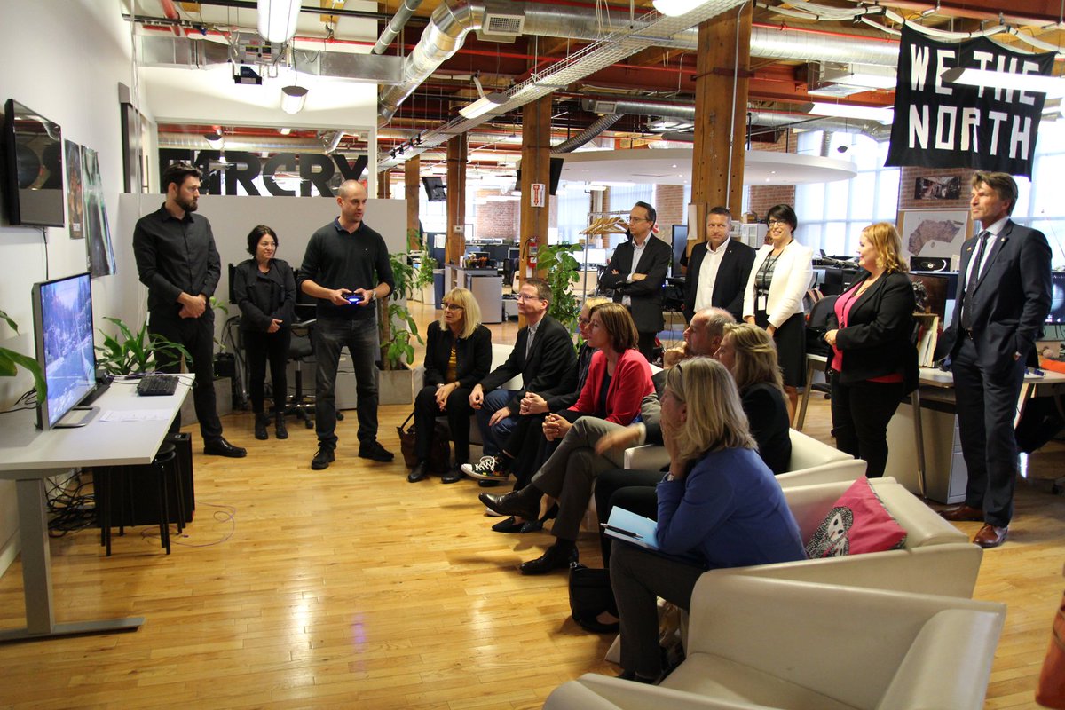 UbisoftBlueByte's tweet photo. Bundesrats- and Ministerpräsidentin Malu Dreyer visited @ubisofttoronto yesterday and looked behind the scenes of our industry. https://t.co/dD7r37MM3s