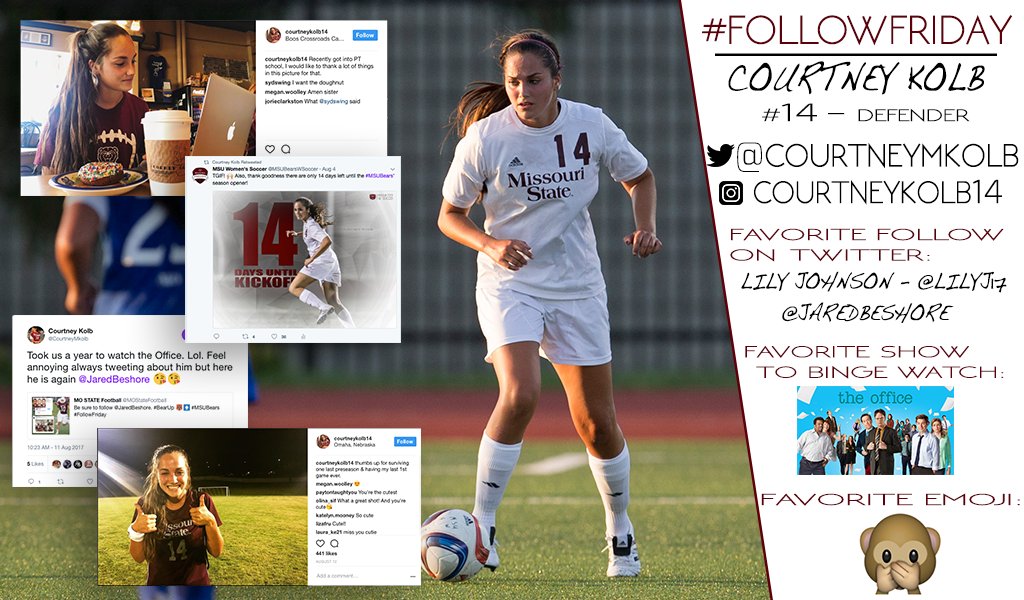 Follow senior defender <a href="/CourtneyMKolb/">Courtney Beshore</a>! #FollowFriday