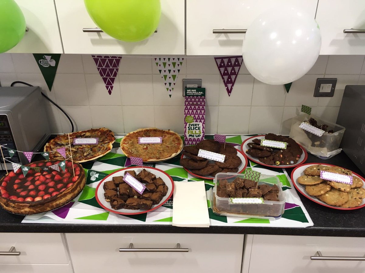 Our team supported the @macmillancoffee #coffeemorning this week and raised over £100 for this superb charity! Thank you to all our bakers!