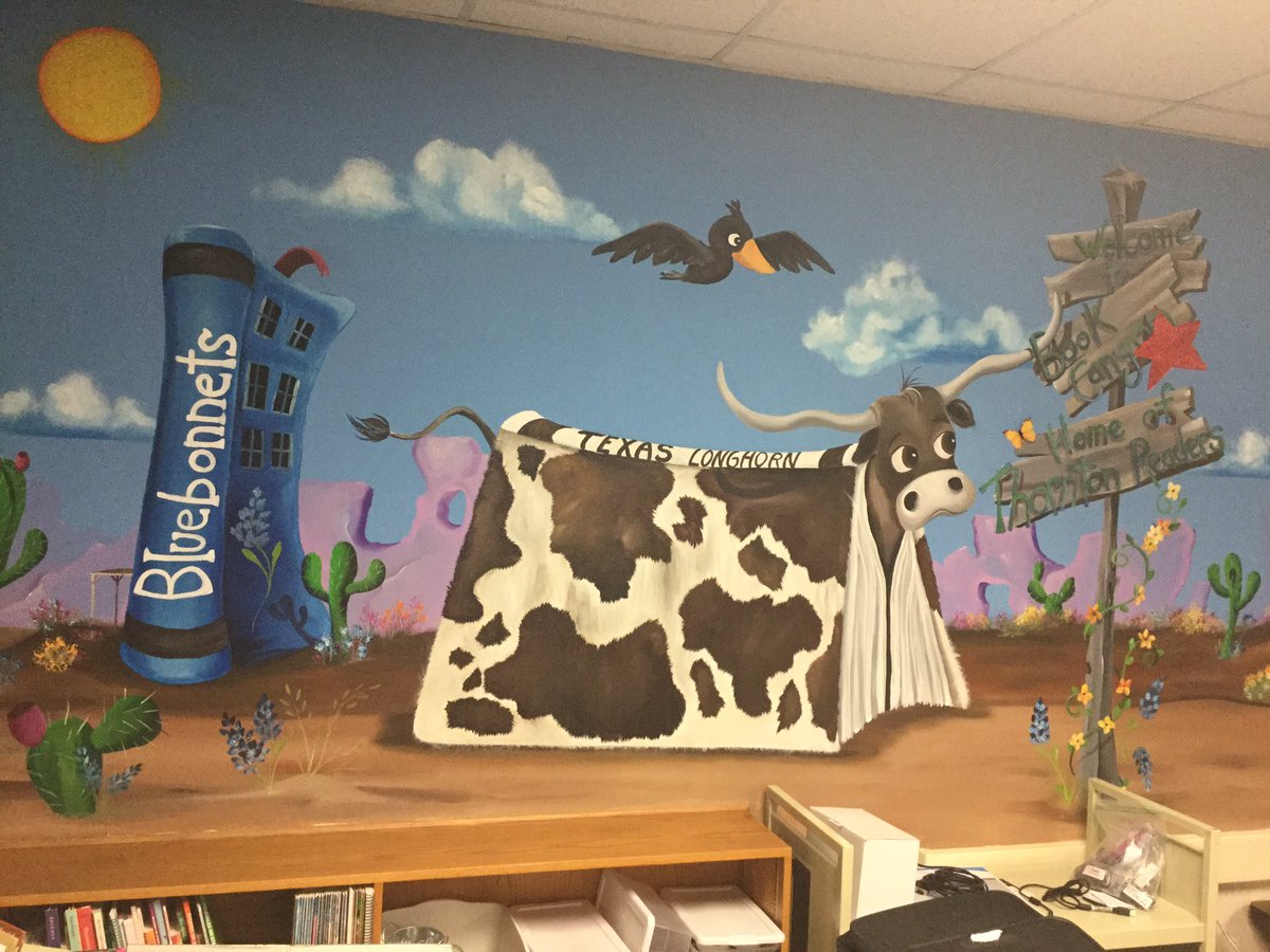 My favorite part of the library is my beautiful mural!