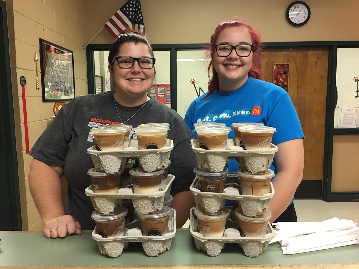 OutLoudEd's tweet photo. Make homecoming fun for teachers. Trivia about team with donated drinks as prizes! #McDonalds loves teachers. https://t.co/nOxIGEEcmQ